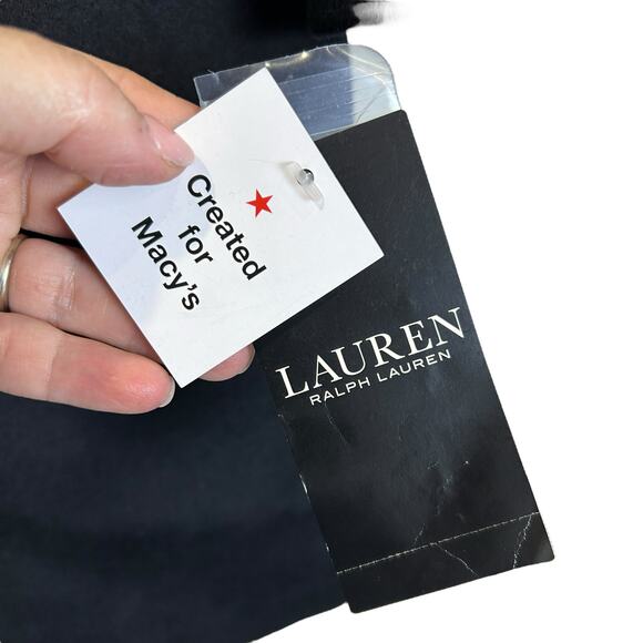 Lauren Ralph Lauren Wool Reefer Classic Peacoat Black Women 4 NWT - Picture 9 of 11